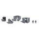Spare Excavator Shovel Set -- 2 Shovels, 2 Clamshells and 2 Hooks, HO, Busch Gmbh & Co Kg 7799