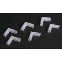 Roof Ductwork - Making A Scene(TM) -- Unpainted Metal Castings - 90-Degree Corners pkg(6), N, The N Scale Architect 20085