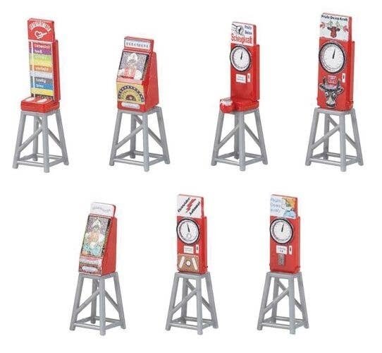 Funfair Slot Machines - Kit -- 7 Assorted Machines, HO, Faller Gmbh 180946