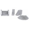 Steps Assortment -- 1 Half-Moon, 2 Concrete, 1 Ornate, N, The N Scale Architect 20003
