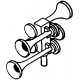 Nathan Diesel Air Horn (Brass Casting) -- 4-Chime K4, HO, Cal Scale 426