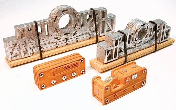 Cast Resin Freight Car Load -- 80-Ton Ship`s Driveshaft & Pulley 3-3/4` & 4-1/4` 9.5 , All Scales, Chooch Enterprises 7284