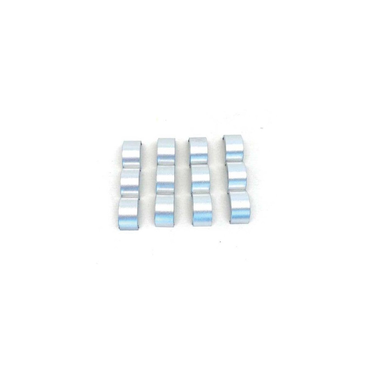 3-Axle Fenders for Trailers/Trucks -- Silver pkg(4), HO, Herpa Models 5528