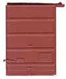 7′ Five-Panel Boxcar Door w/Low Tack Board pkg(2) -- Red Oxide, HO, Kadee Quality Products 2240