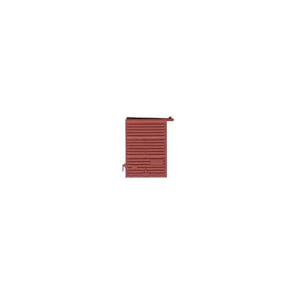 7′ Youngstown Boxcar Door w/Low Tack Board pkg(2) -- Red Oxide, HO, Kadee Quality Products 2236