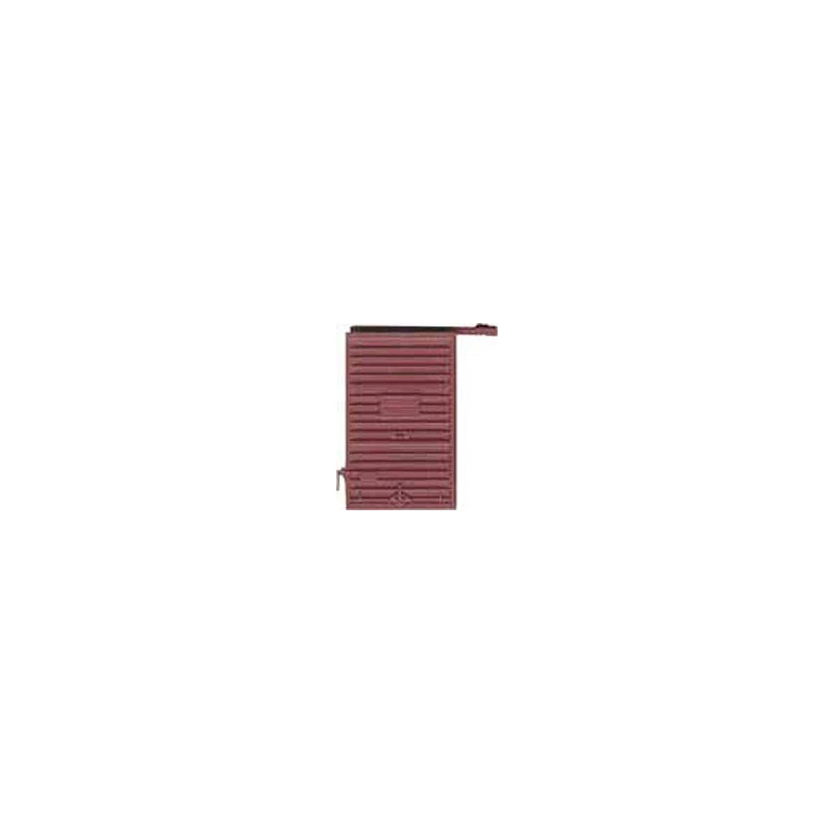 Replacement Doors w/High Tackboard -- 6′ Camel Youngstown Doors (Boxcar Red), HO, Kadee Quality Products 2201