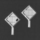Tank Car Parts -- Placards pkg(8), HO, Detail Associates 6237