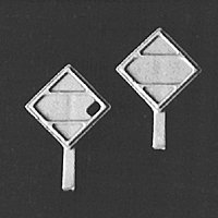 Tank Car Parts -- Placards pkg(8), HO, Detail Associates 6237