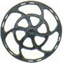 Equipco Type Brake Wheels pkg(8) -- Black, HO, Kadee Quality Products 2041