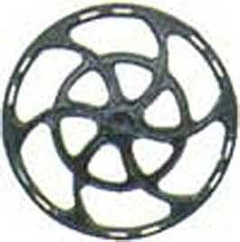 Equipco Type Brake Wheels pkg(8) -- Black, HO, Kadee Quality Products 2041