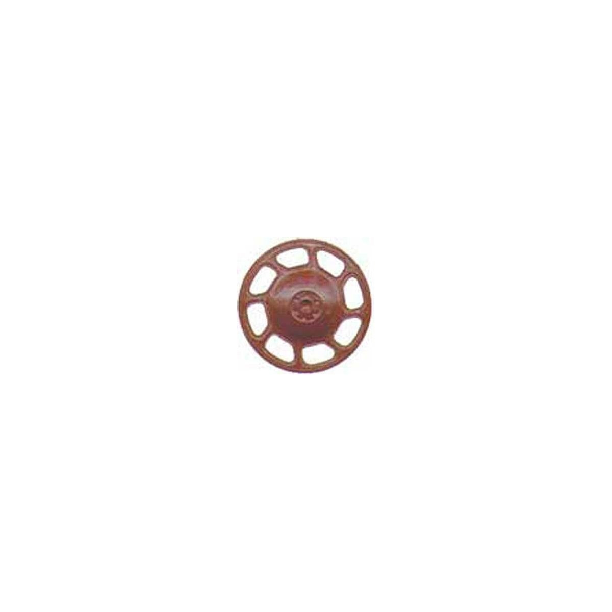 Universal Type Brake Wheels pkg(8) -- Red Oxide, HO, Kadee Quality Products 2033