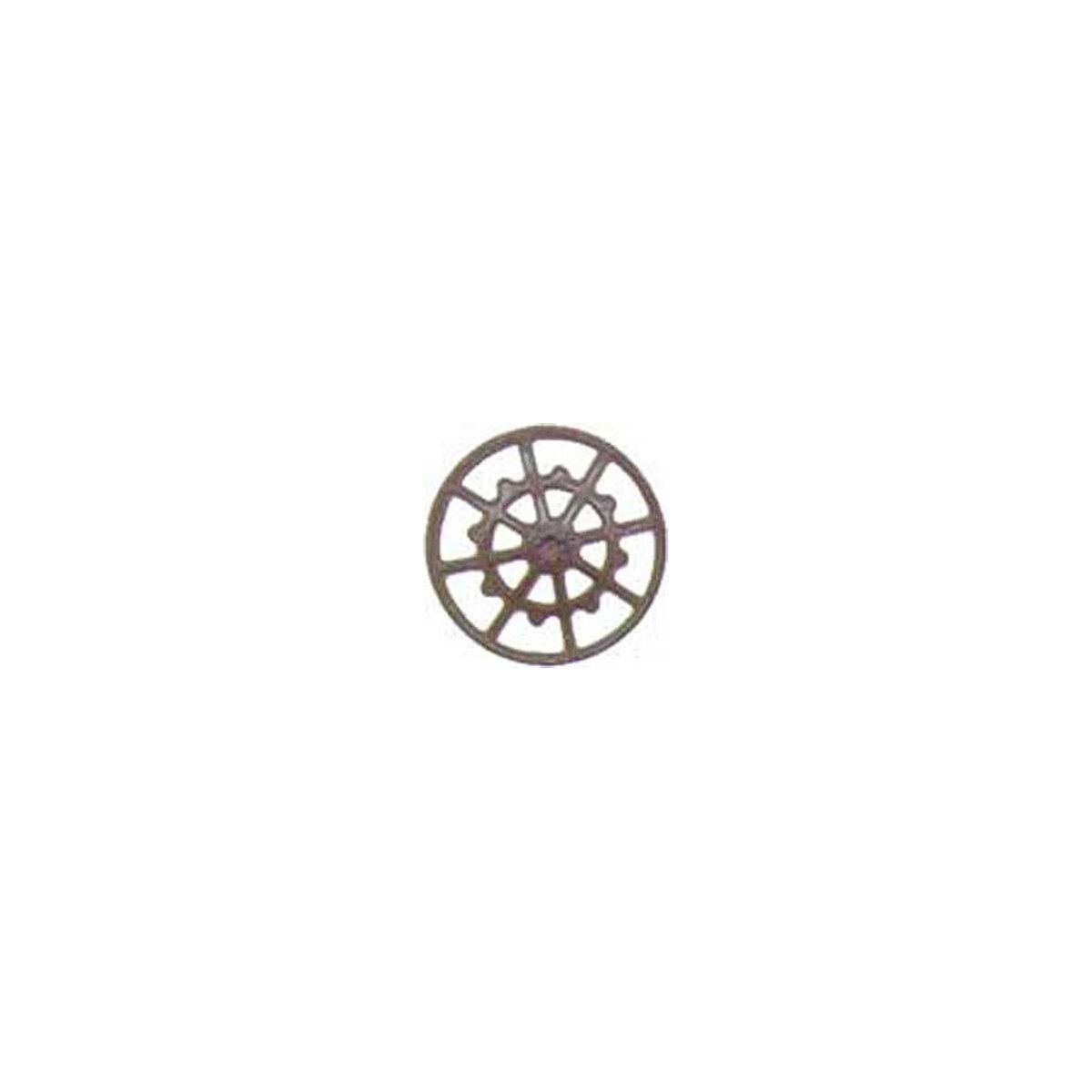 Ajax Type Brake Wheels pkg(8) -- Dark Boxcar Red, HO, Kadee Quality Products 2020