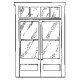 Entry Door -- Double pkg(2), HO, Alexander Scale 2406