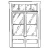 Entry Door -- Double pkg(2), HO, Alexander Scale 2406