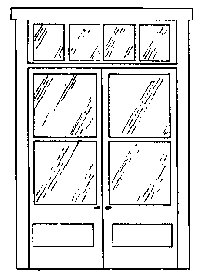 Entry Door -- Double pkg(2), HO, Alexander Scale 2406