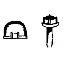 Dome & Vent -- For Tank Car, HO, Utah Pacific Models RR Product 53