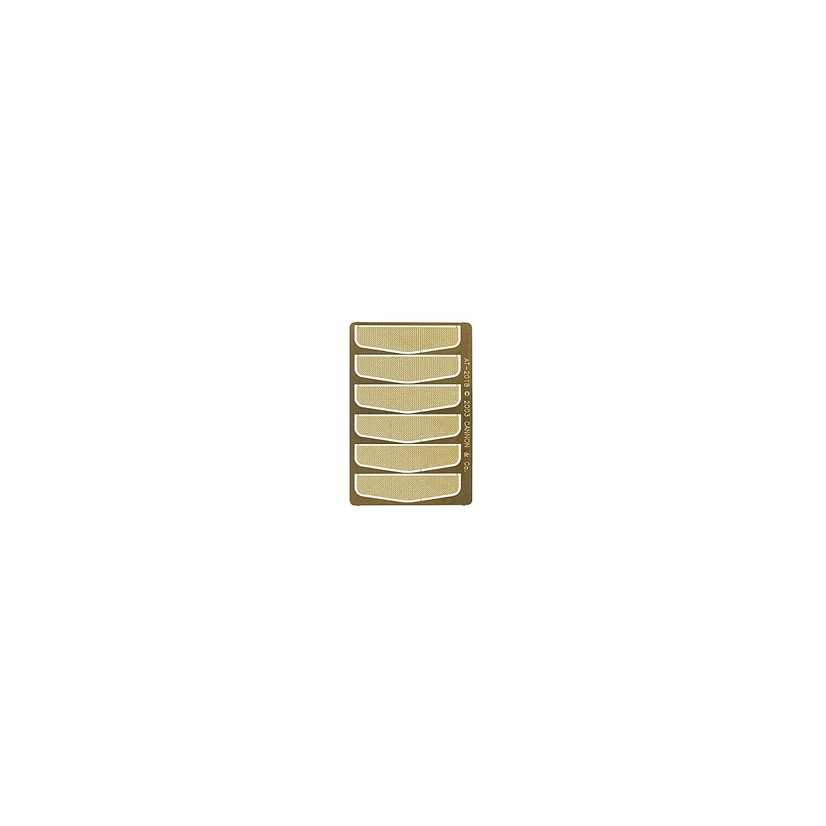 Anticlimber Safety Tread pkg(6) -- Fits 2103 Standard Anticlimber, Sold Separately, HO, Cannon & Company 2018