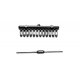 Turnbuckles pkg(24 Rust-Colored Styrene, Cored .032′), O, Tichy Train Group 2004