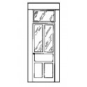 Entry Doors -- With Transom pkg(4), HO, Alexander Scale 2404