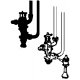 Steam Loco Injectors (Brass Casting) -- Nathan Nonlifting Type, HO, Cal Scale 262