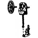 Ajax-Style Brake Wheels -- Plastic pkg(6), HO, Cal Scale 351