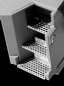 Engine Step Set (Photo-Etched Brass) -- For Athearn SD70 w/3 Steps, HO, Cannon & Company 2007