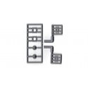 Right Angle Vent Kit -- 16` Scale Diameter, 3 x 5` Scale (unpainted) Matches 293-8293, HO, Tichy Train Group 8292