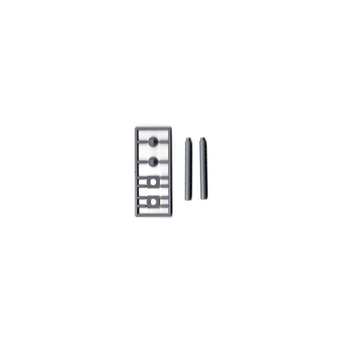 Straight Vent Kit -- 16` Scale Diameter, 12` Scale Long (unpainted) Matches 293-8292, HO, Tichy Train Group 8293