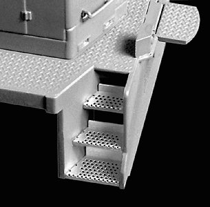 Engine Step Set (Photo-Etched Brass) -- For Proto 2000 SD45, HO, Cannon & Company 2012