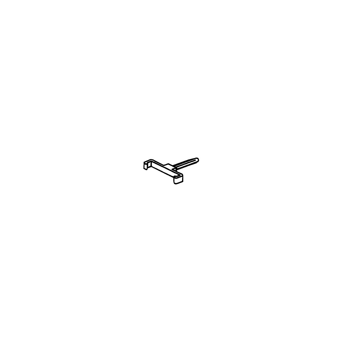 Ladder Clips (Clear Acrylic) -- Fits Ladder 90423 (Sold Separately) pkg(5), O, Plastruct Inc 95435