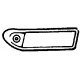 Diesel Numberboards (Brass Castings pkg(2) -- Early EMC/EMD F Unit w/Marker Light, HO, Cal Scale 416
