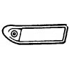 Diesel Numberboards (Brass Castings pkg(2) -- Early EMC/EMD F Unit w/Marker Light, HO, Cal Scale 416