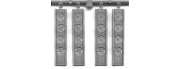 Brakewheels pkg(16) -- Unpainted Styrene, N, Tichy Train Group 2800