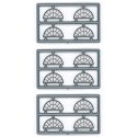 Masonry Windows - pkg(8) -- 13 Pane Half Round (Use Over 8036, 8133) 60 x 30` (.675 x .34` Open, HO, Tichy Train Group 8128
