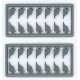 Double `S` Corbels pkg(28) -- With Top Detailing, HO, Tichy Train Group 8129