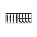Truss Pin Plates -- 4 Pieces Each of 3 Different Styles, HO, Tichy Train Group 8277
