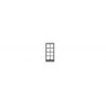 4-4 Double-Hung Window with Glazing -- 26 x 63` Scale (Fits .20 x .435` Opening) pkg(12), N, Tichy Train Group 2541