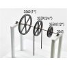 4-1/2′ Diameter Sheave-Pillow Blocks -- 2 Sheaves, 4 Pillow Blocks, S, Tichy Train Group 3559
