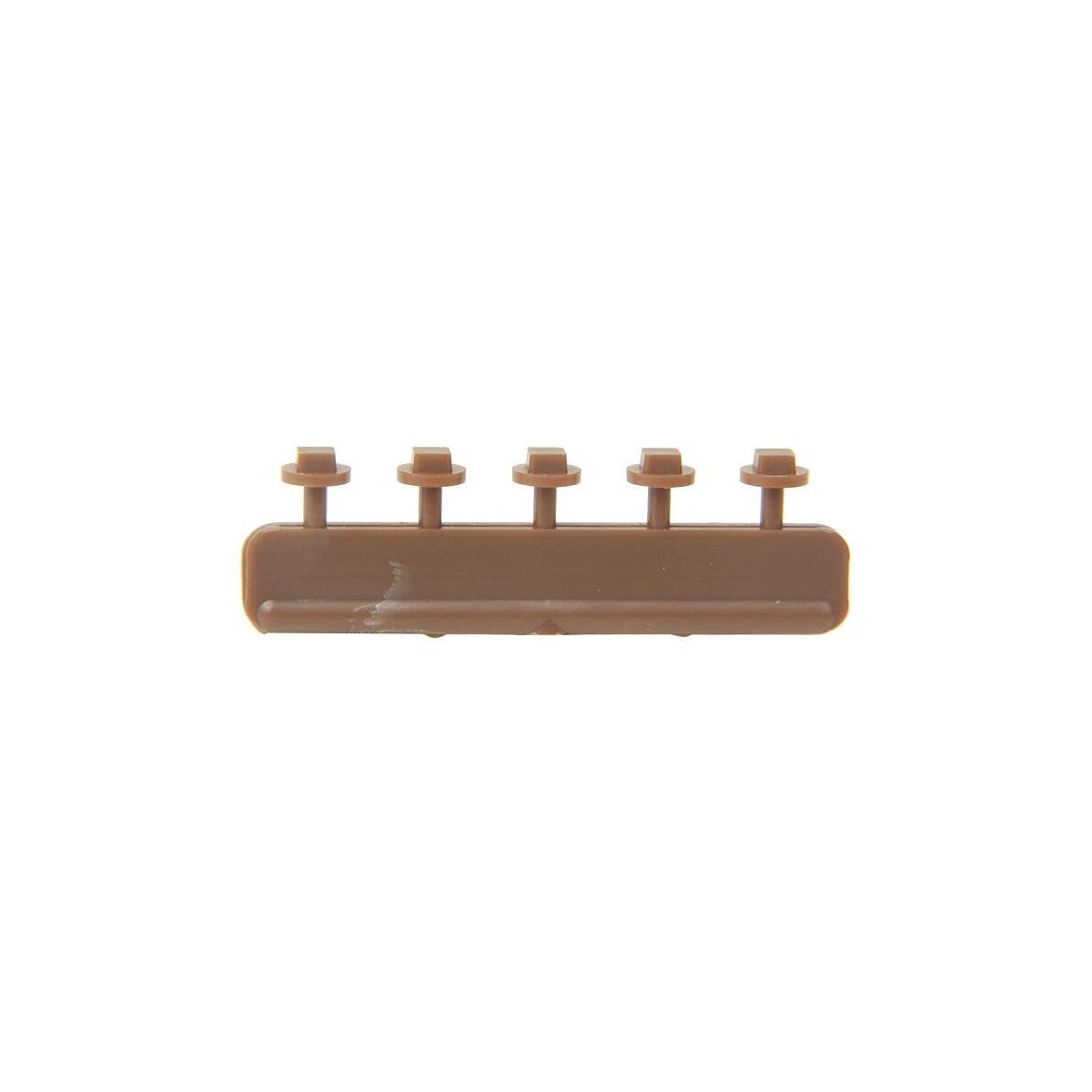 Nut, Bolt & Washer Detail -- 7` Square Bolt w/13` Washer, Styrene, Rust Color, pkg(40), HO, Tichy Train Group 8273