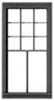 Rio Grande Southern Station - 9 Over 2 Double-Hung Window -- 37 x 72` Scale, .45 x .895` Openin, HO, Tichy Train Group 8302