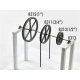 4′ Diameter Sheave-Pillow Blocks -- 2 Sheaves, 4 Pillow Blocks, HO, Tichy Train Group 8310