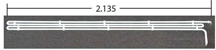 Roof Mounted Cooling Coil Pipe (Unpainted Plastic), HO, Cal Scale 556