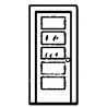 Doors -- With Two-Pane Window pkg(4), N, Alexander Scale 2498