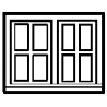 Window pkg(4) -- Double, N, Alexander Scale 2599