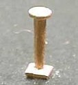 Diesel Radio Antenna (Unpainted Brass Castings) pkg(2) -- Western Pacific Style Firecracker, HO, Cal Scale 546