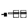 Stake Pocket w/2 U-Bolts -- Plastic pkg(24), HO, Grandt Line Products Inc 5036