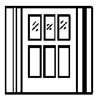 Door -- DRGW Combine/Baggage Cars pkg(4), HO, Grandt Line Products Inc 5071