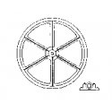 Head-Frame Sheave w/Bearing -- 60′ Diameter, O, Grandt Line Products Inc 3511
