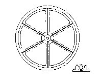 Head-Frame Sheave w/Bearing -- 60′ Diameter, O, Grandt Line Products Inc 3511