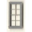 Double-Hung Windows -- 8-Pane - Scale 27 x 64′ 68.6 x 163cm pkg(4), O, Grandt Line Products Inc 3703